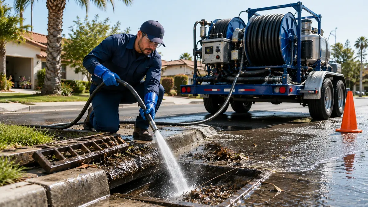 Storm Drain Hydro Jet Cleaning in Holt
